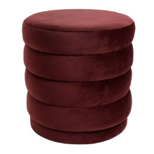 Rollo Velvet Ottoman